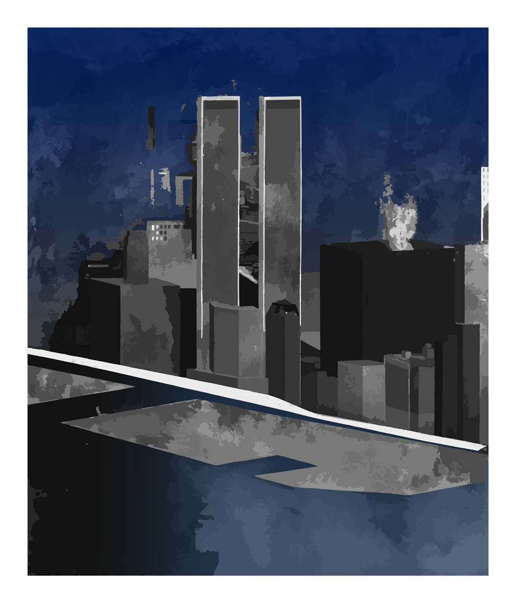 River, Building, Winter, 2013. Pigment ink on paper by Jorge Castillo.
