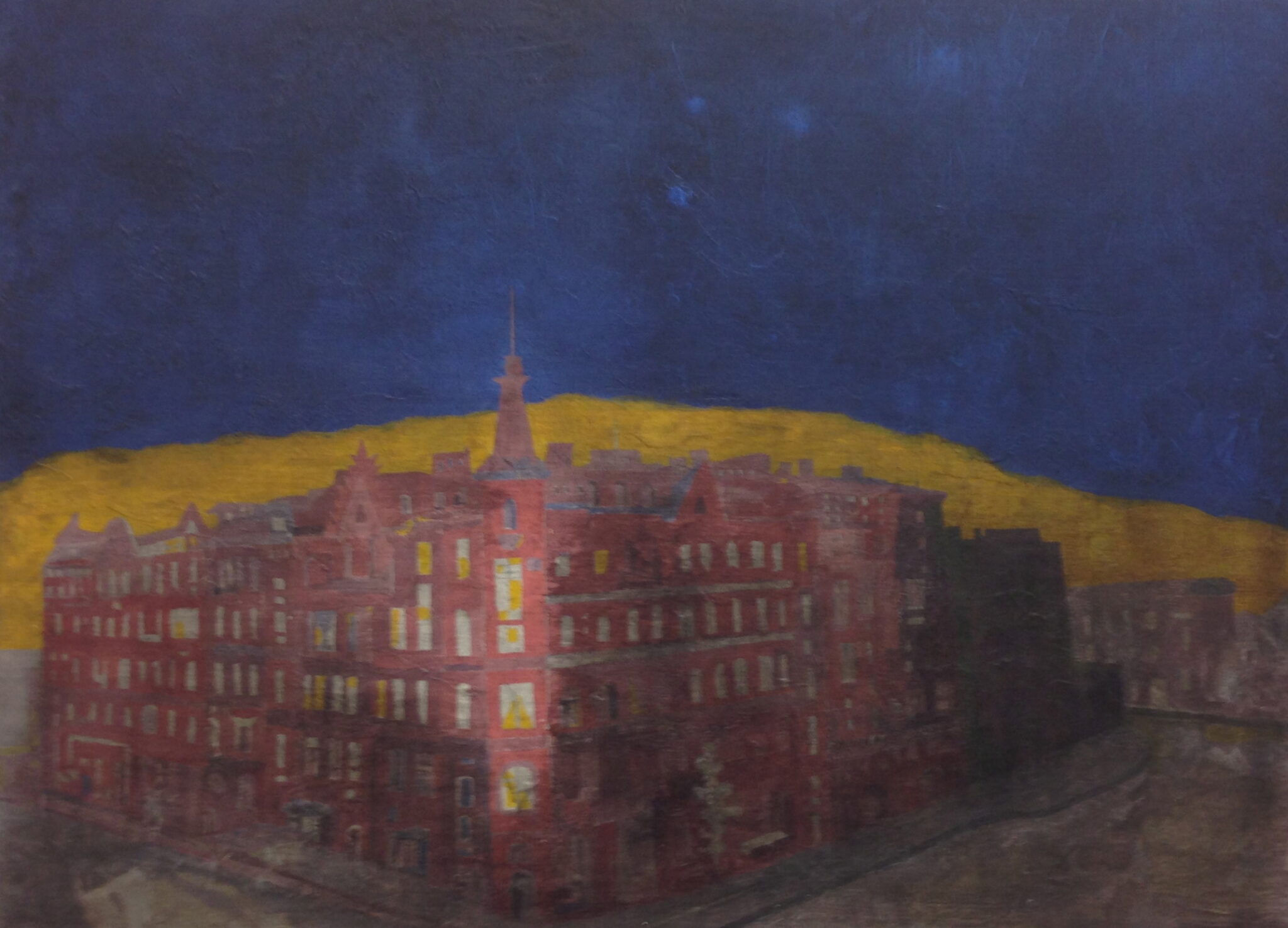 Drottninggatan, 2013. Acrylic on canvas by Jorge Castillo.