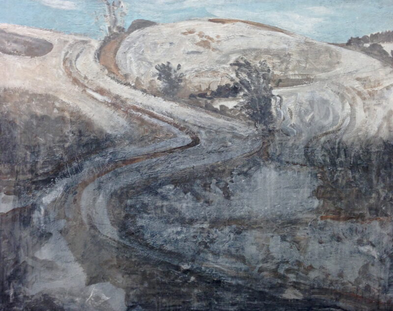 El camino, 2013. Acrylic on canvas by Jorge Castillo.