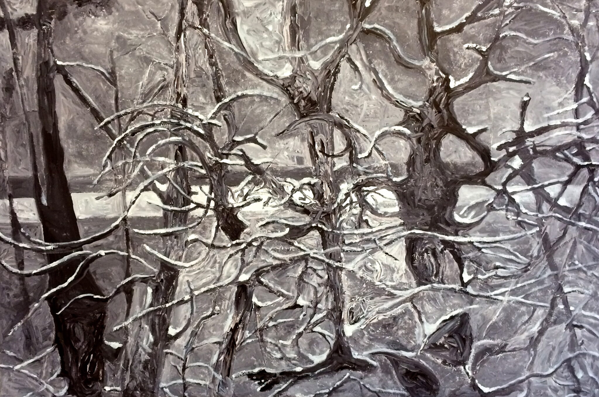 Hittarp, 2014. Acrylic on canvas by Jorge Castillo.