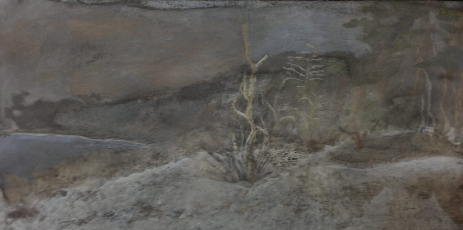 Hittarpsrevet I, 2013. Acrylic on canvas by Jorge Castillo.