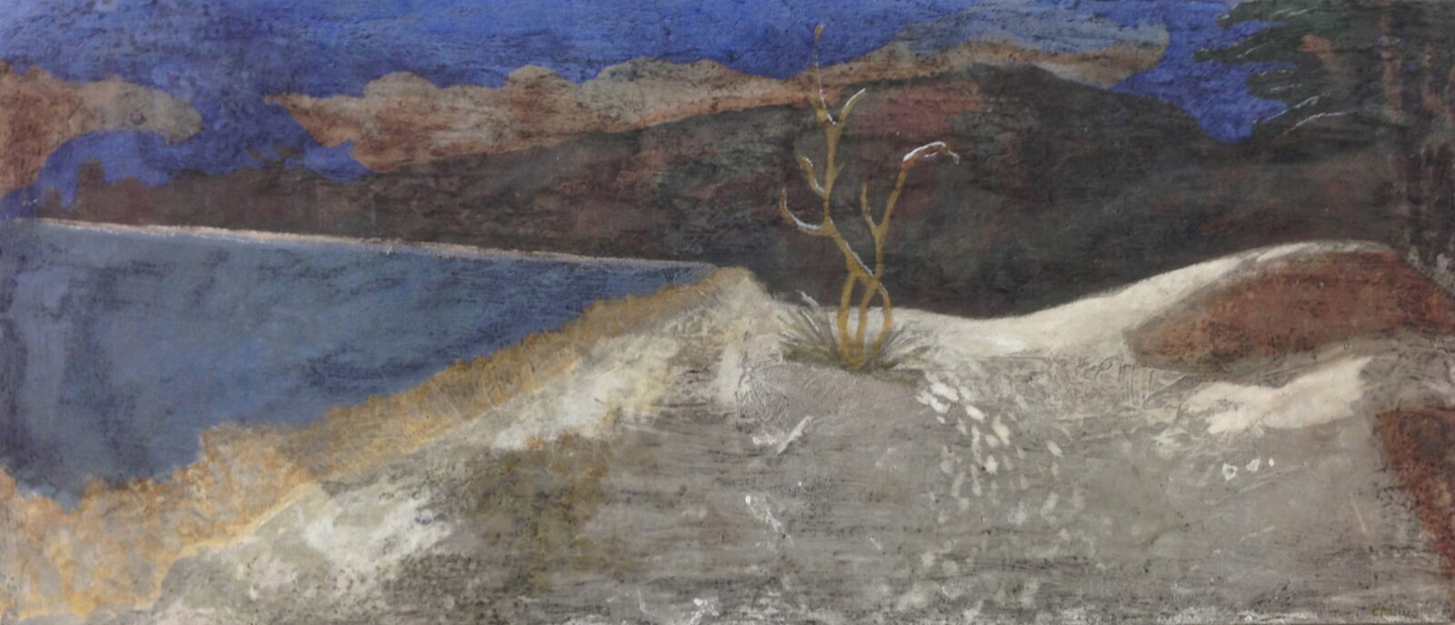 Hittarpsrevet III, 2013. Acrylic on canvas by Jorge Castillo.