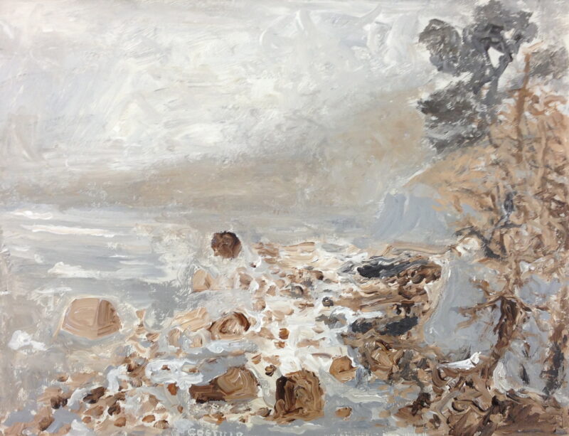 Hittarpsrevet VI, 2013. Acrylic on canvas by Jorge Castillo.