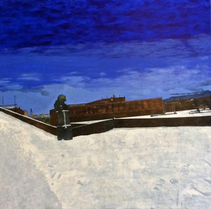 Paisaje Urbano, 2014. Acrylic on canvas by Jorge Castillo.