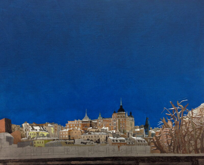 Por la tarde, 2013. Acrylic on canvas by Jorge Castillo.