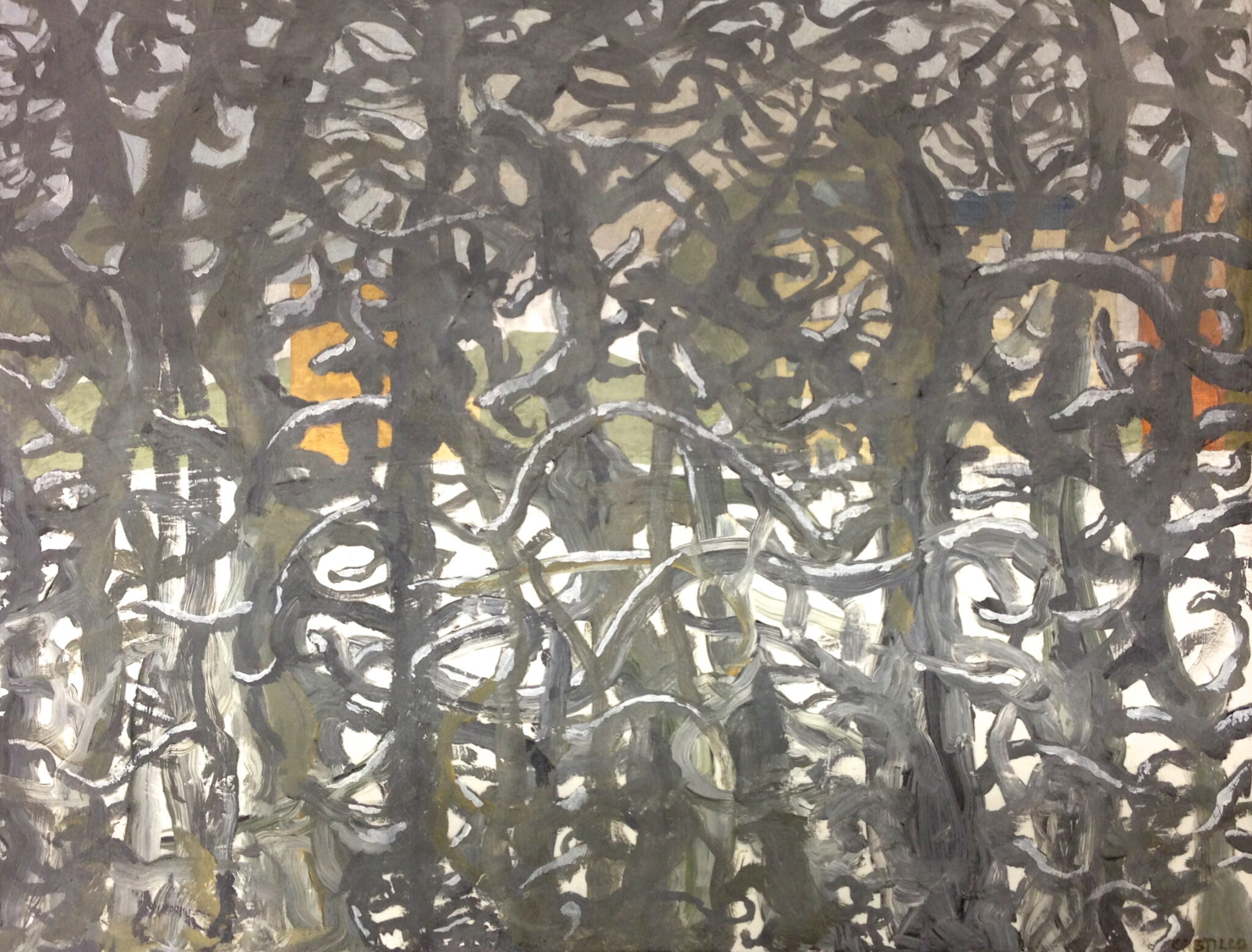 Vikingsberg, 2013. Acrylic on canvas by Jorge Castillo.