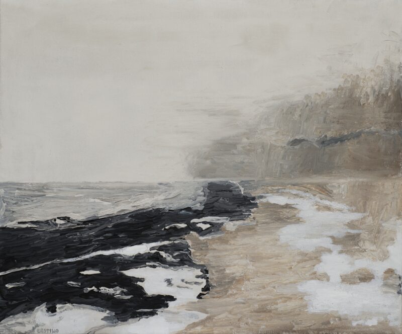 Playa de Gravarliden, 2014. Acrylic on canvas by Jorge Castillo.