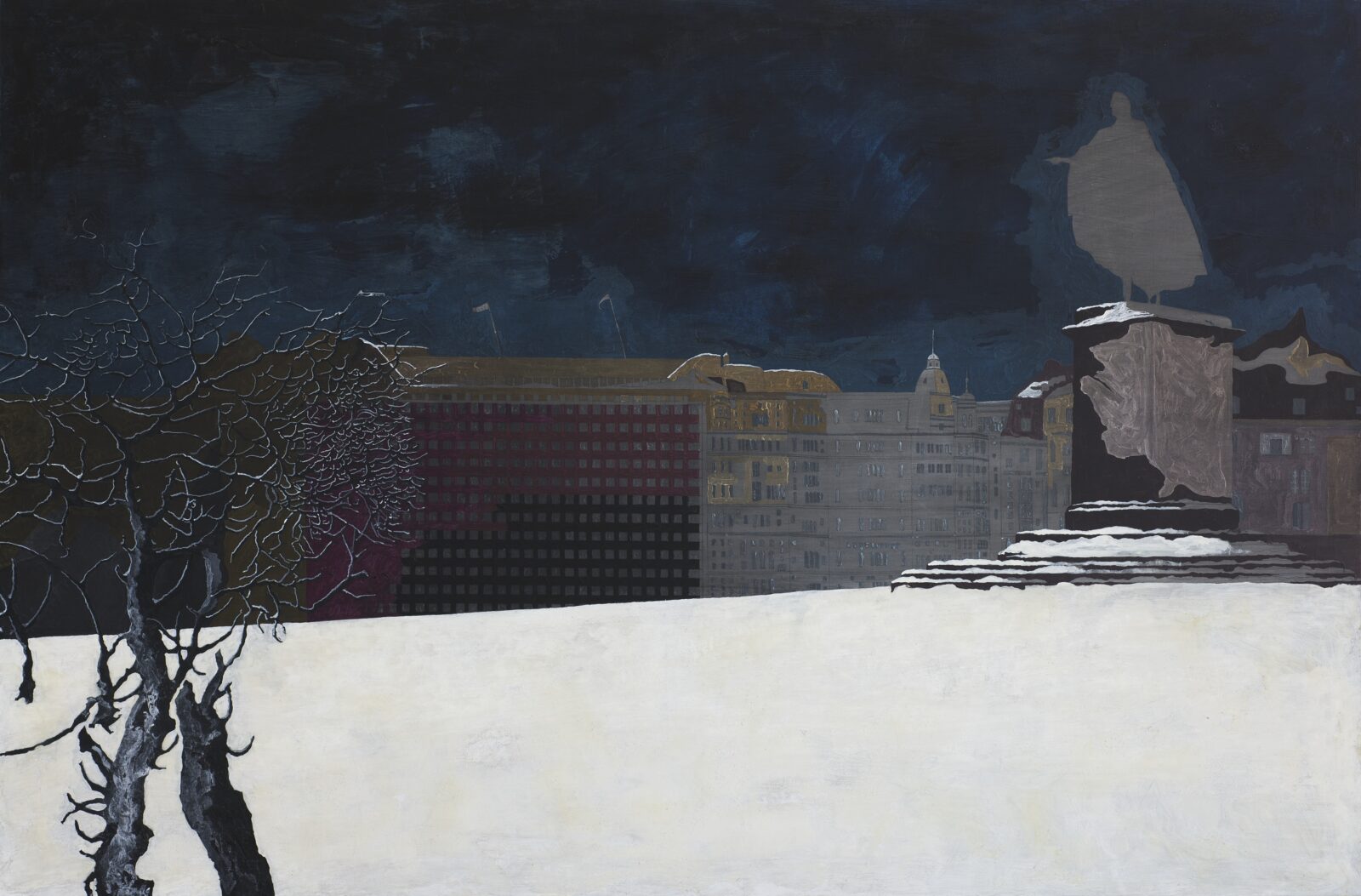 Diálogo, Estocolmo, 2014. Acrylic on canvas by Jorge Castillo.