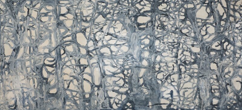 El Bosque, 2014. Acrylic on canvas by Jorge Castillo.