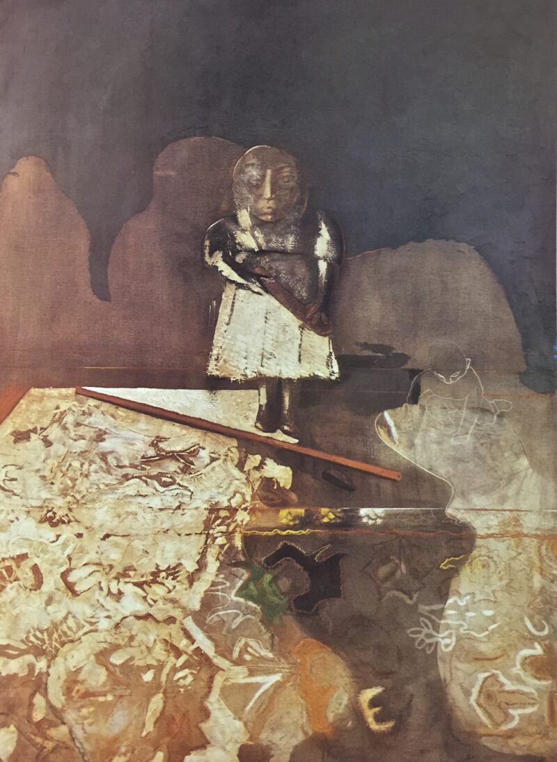 Muchachita, 1970. Oil and pastel on canvas by Jorge Castillo.