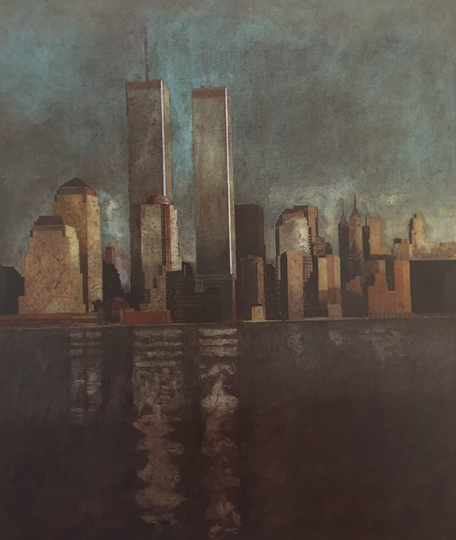 Riverside East, 1988. Oil on canvas by Jorge Castillo.