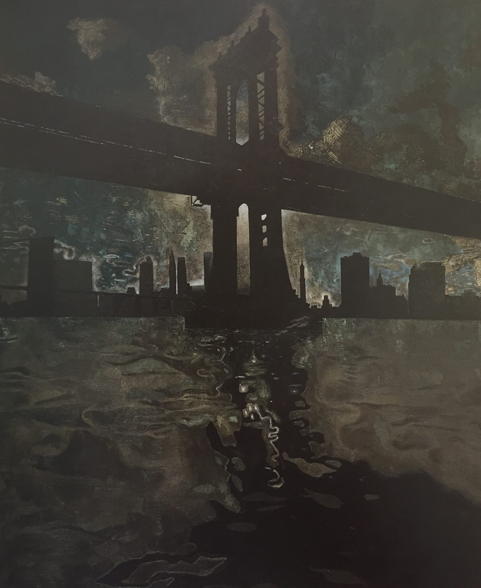 6 PM Winter, 1987–88. Oil on canvas by Jorge Castillo.