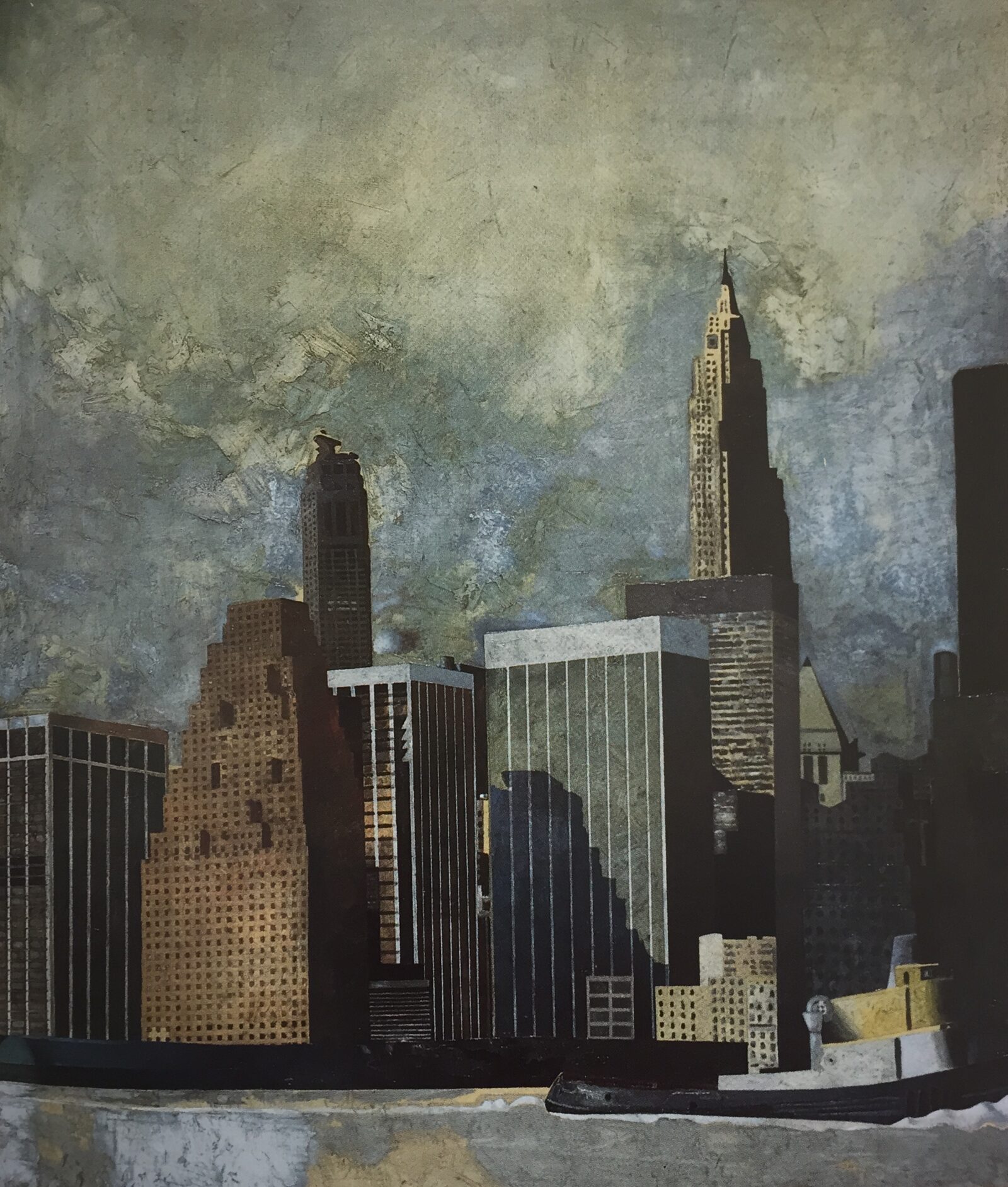 Financial District, 1988. Oil on canvas by Jorge Castillo.