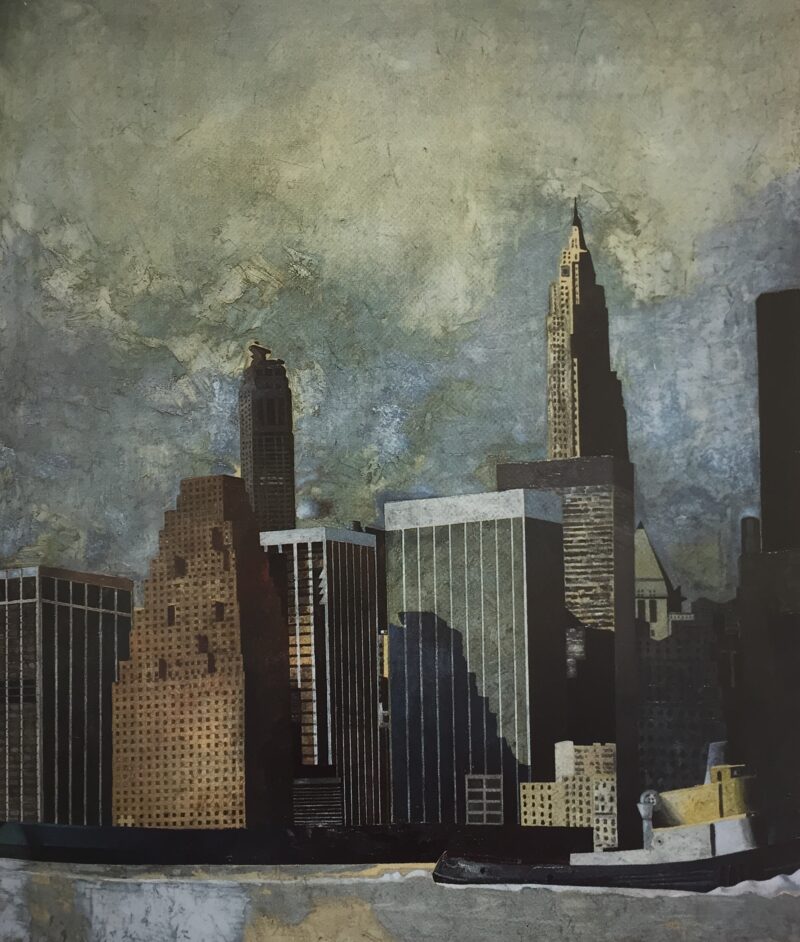 Financial District, 1988. Oil on canvas by Jorge Castillo.