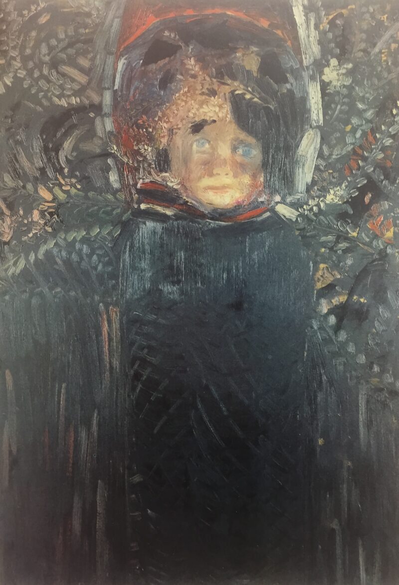 Ojos azules, 1961. Oil on canvas by Jorge Castillo.