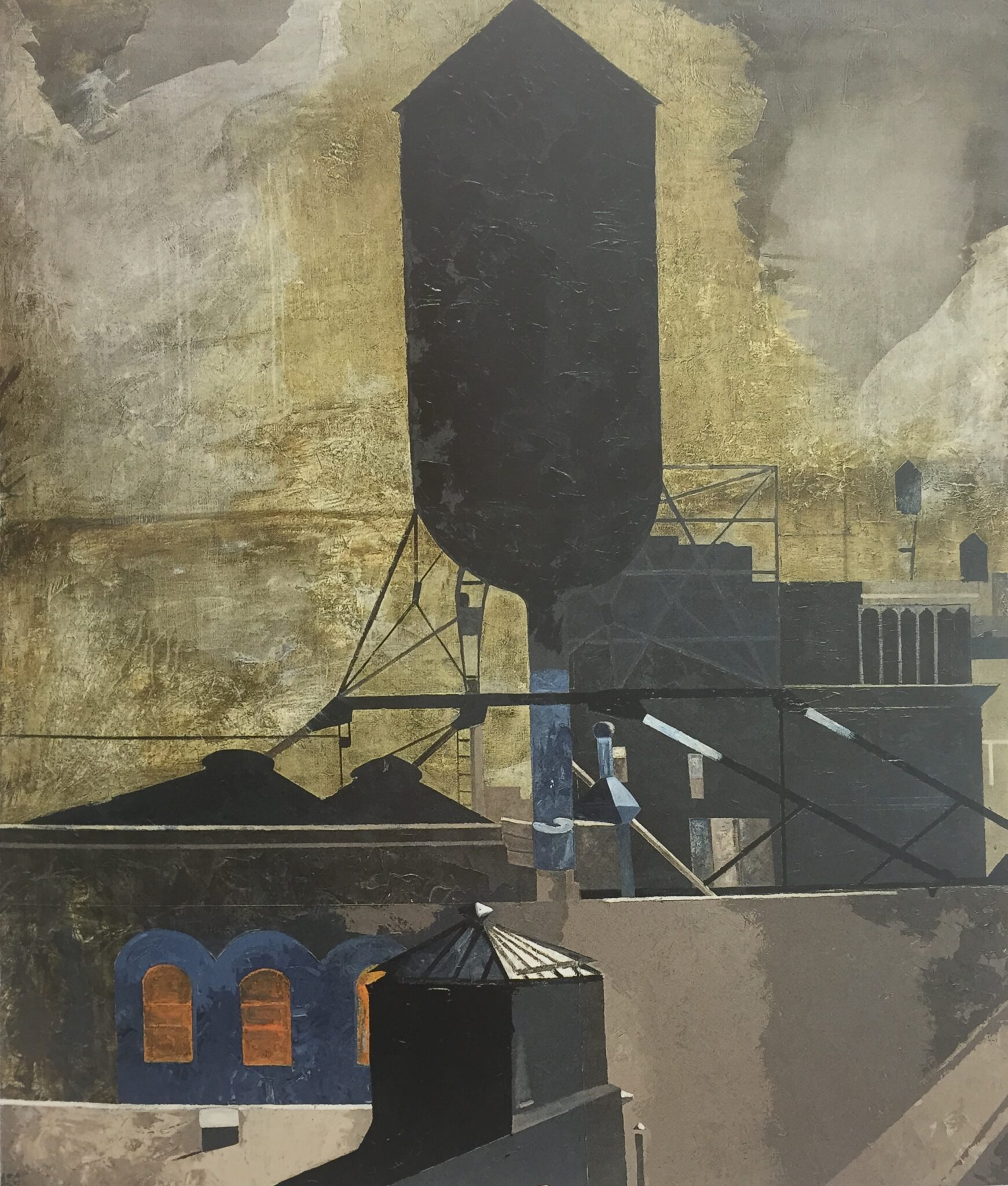 Soho II, 1987–88. Acrylic on canvas by Jorge Castillo.
