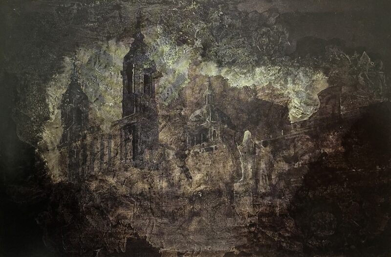 En Madrid algo poético e inacabado, 2002–03. Acrylic on canvas by Jorge Castillo.