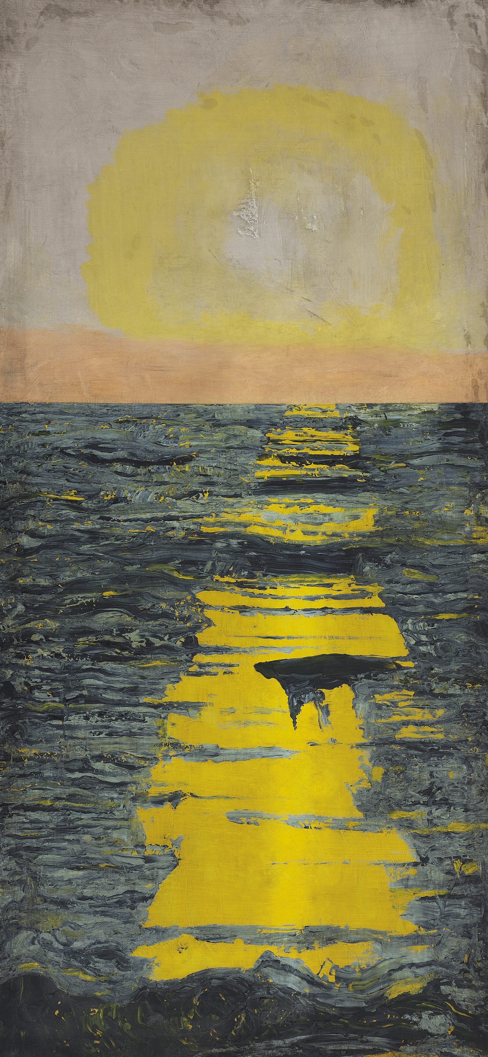 Sol Sagrado, La tarde, 2014. Acrylic on canvas by Jorge Castillo.